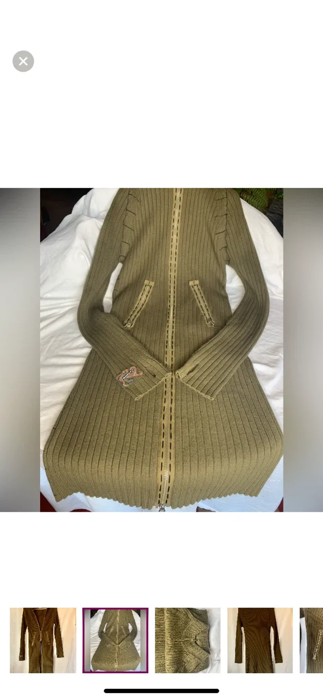 Vintage PARASUCO Long sweater coat image indicator(3)