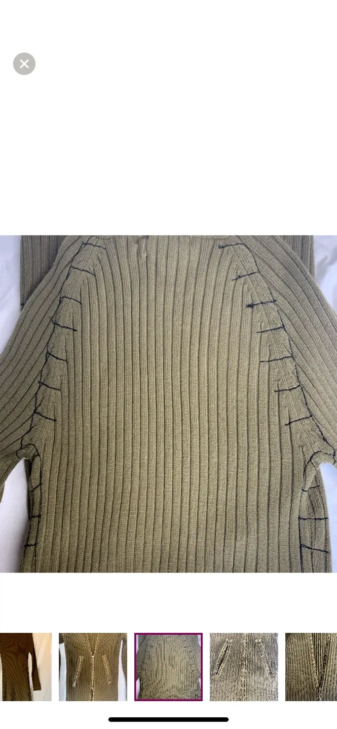 Vintage PARASUCO Long sweater coat image indicator(5)