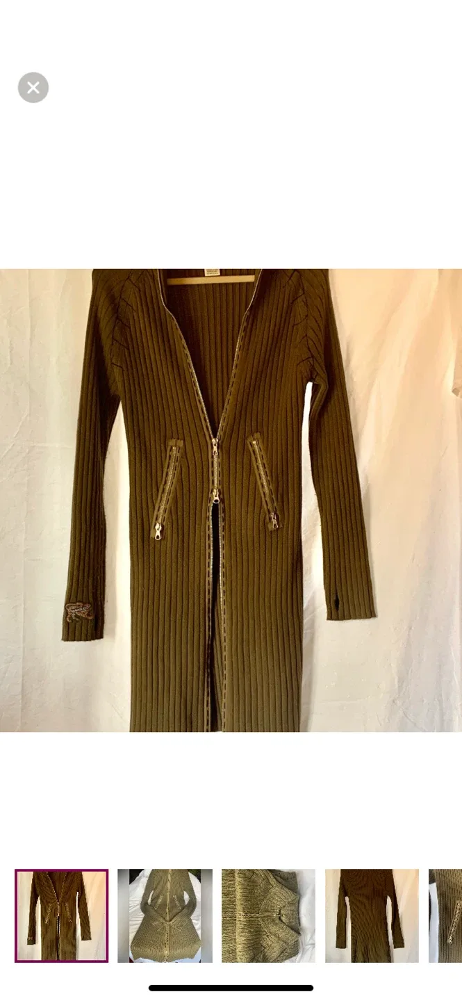 Vintage PARASUCO Long sweater coat thumbnail