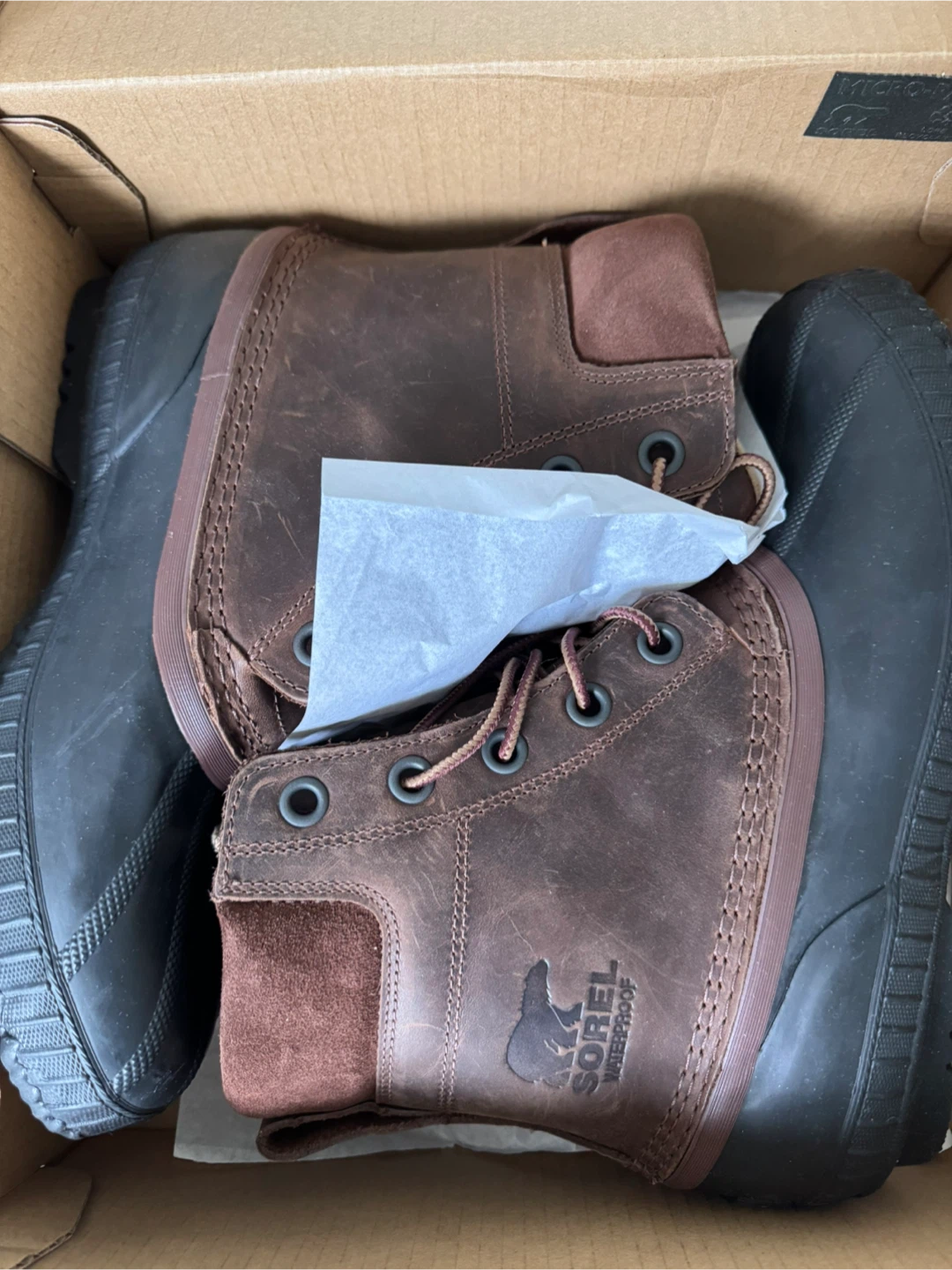 Sorel Cheyanne II Tobacco Black Boots - Men's Size 9 - photo 2