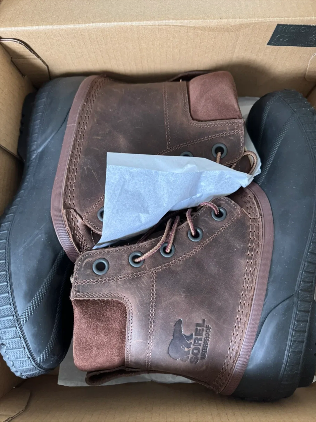 Sorel Cheyanne II Tobacco Black Boots - Men's Size 9 image indicator(2)