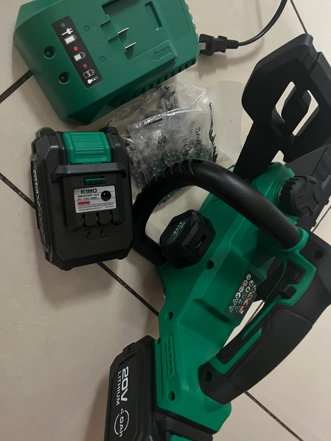 12in Cordless Mini Chainsaw - Green - photo 2