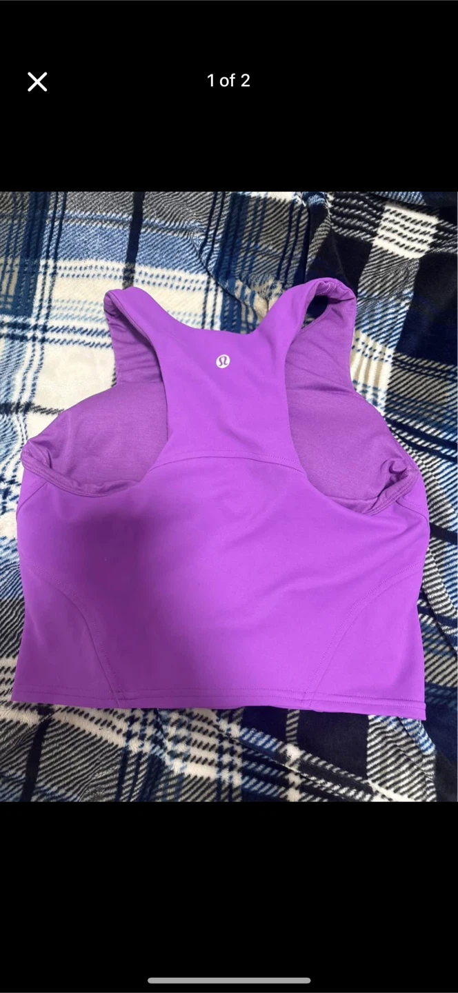 Lululemon Purple Workout Tank Top size 4