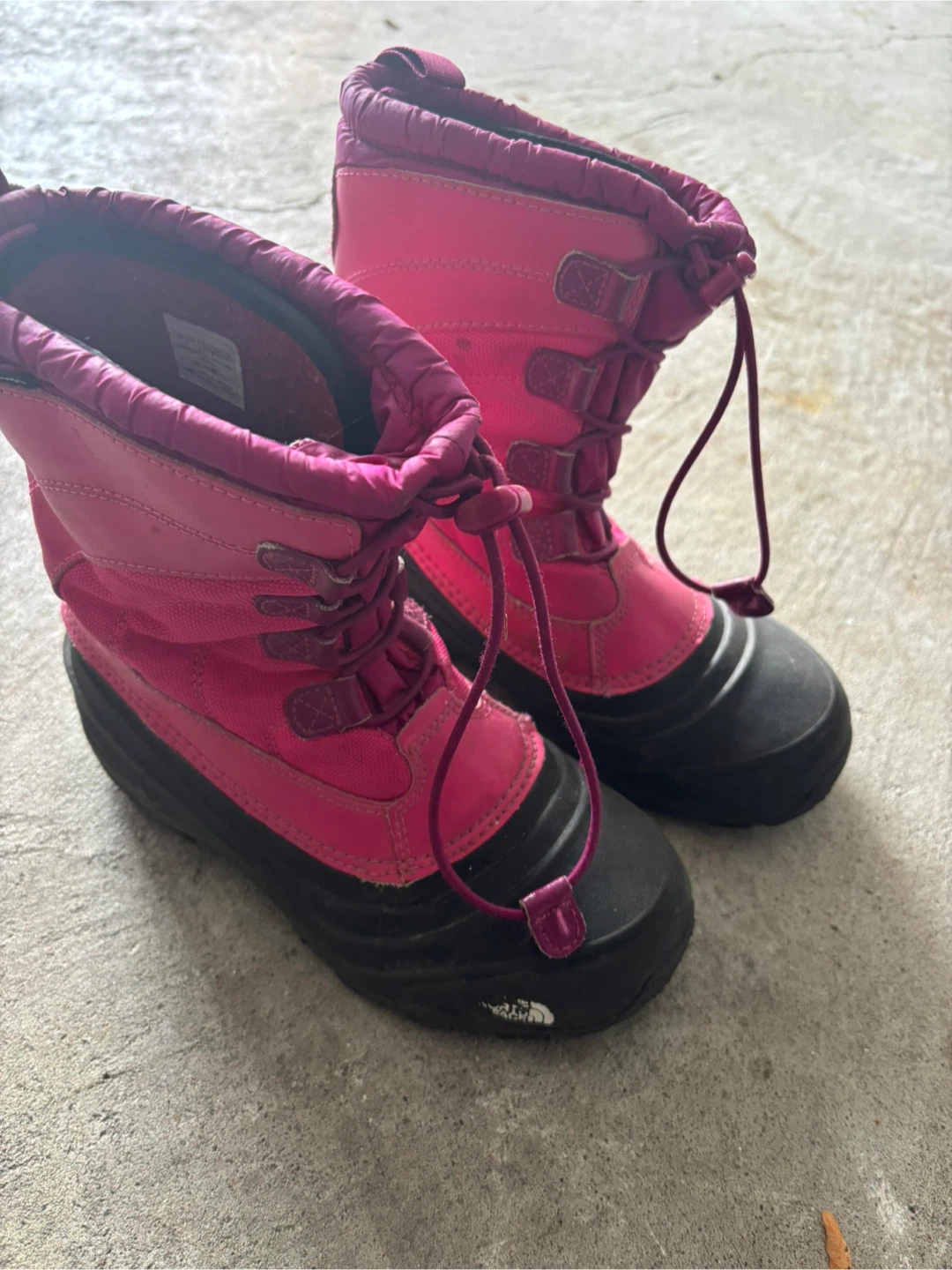 North Face Pink Toddler Snow Boots - Size 4
