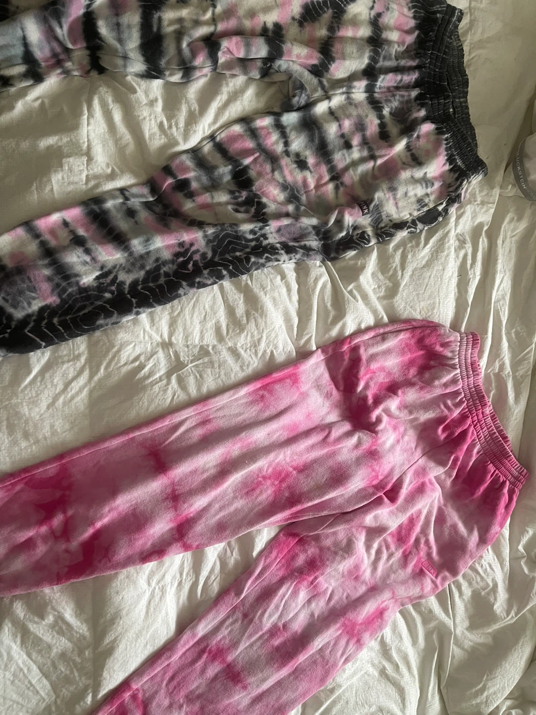 Pink Victoria's Secret Tie Dye Joggers - Size M