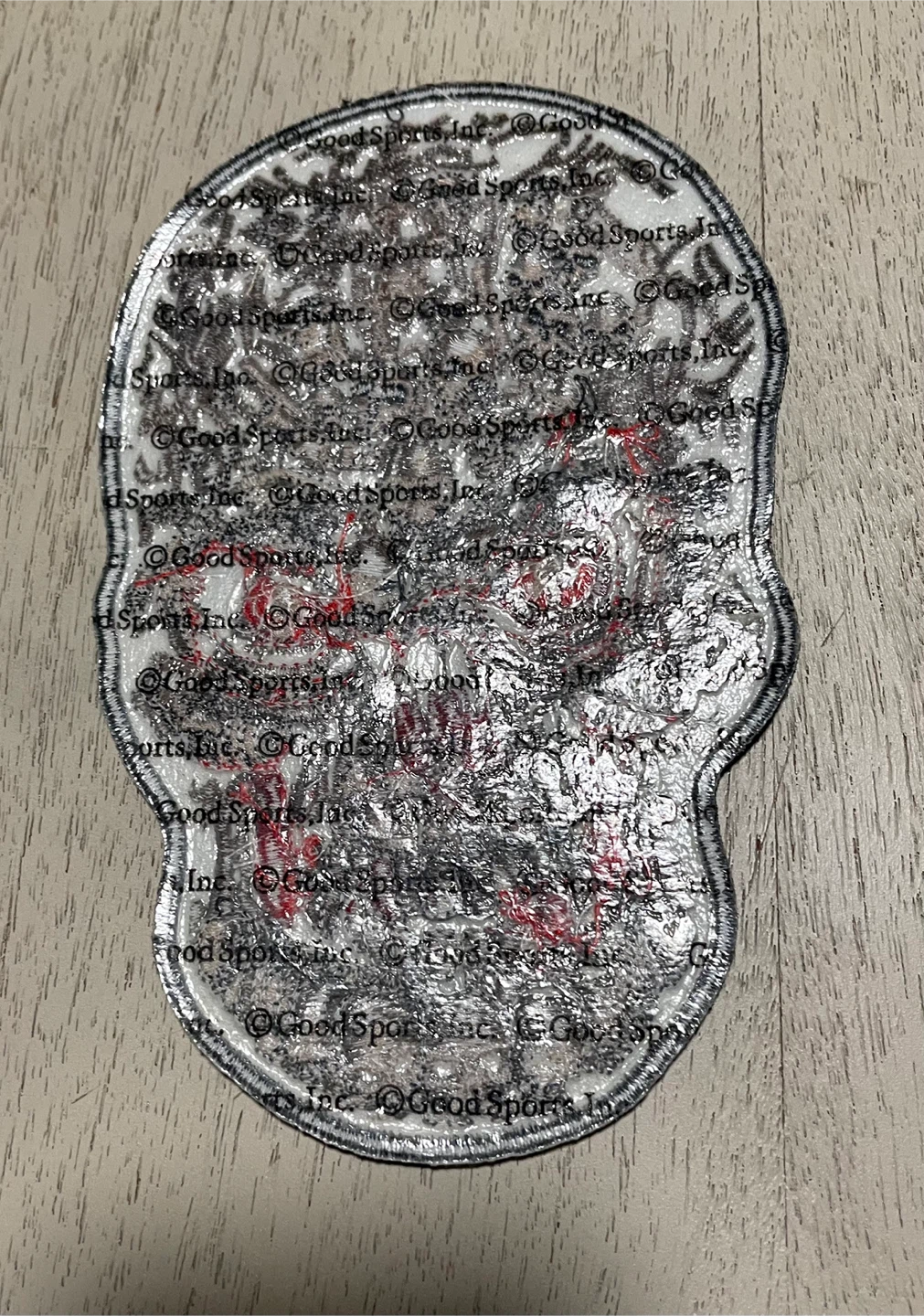 Skull Patch - Embroidered Iron On Applique - photo 2