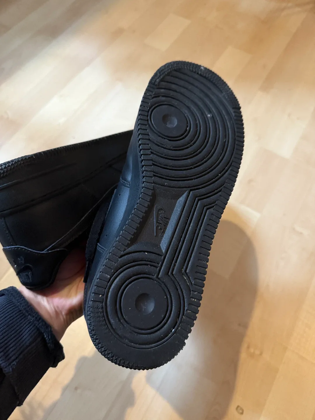 BRAND NEW Nike Air Force 1 Black Sneakers image indicator(4)