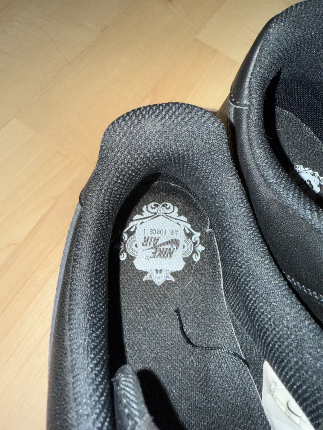 BRAND NEW Nike Air Force 1 Black Sneakers image indicator(3)