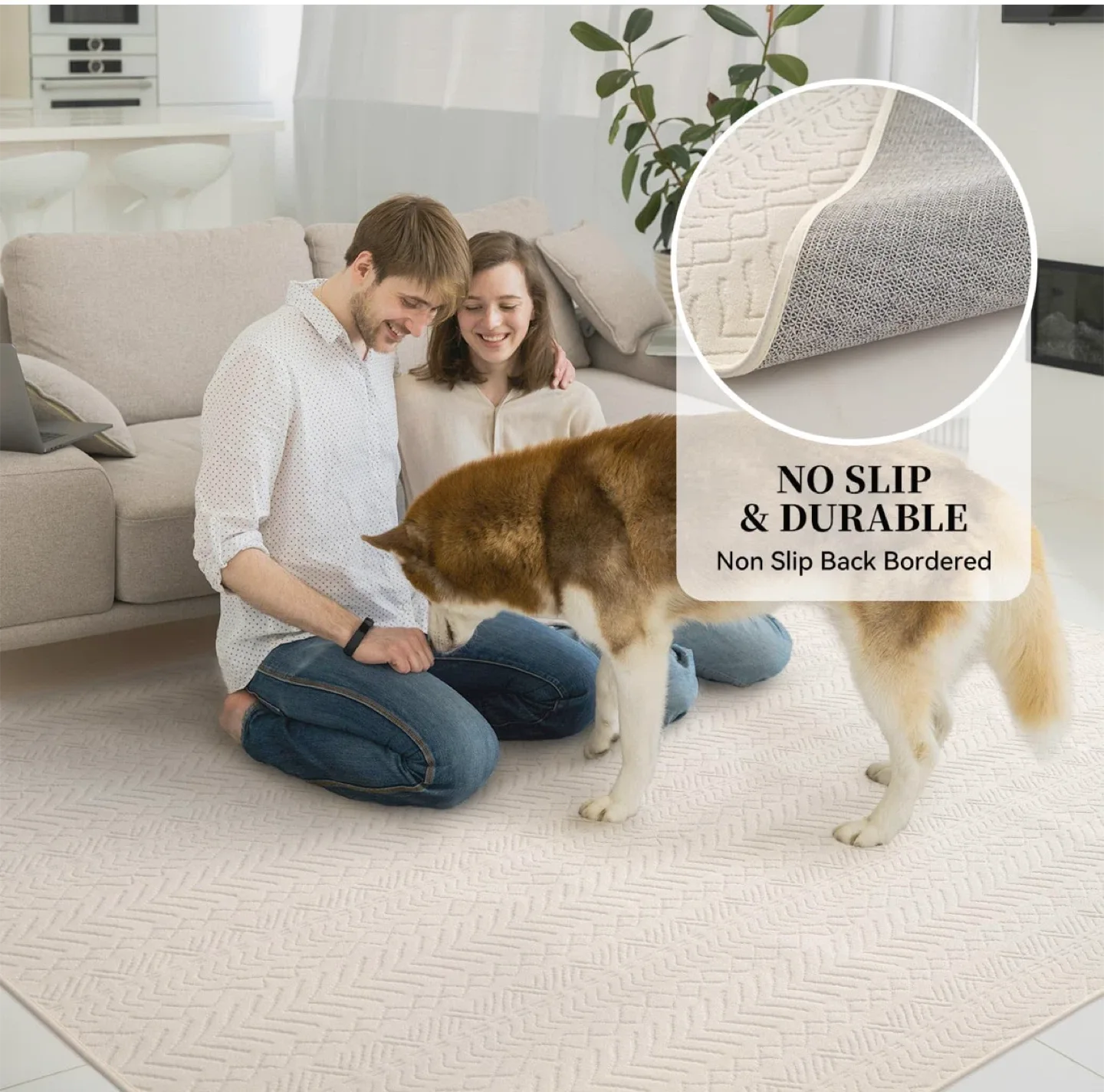 Boho Style Area Rug 6x4 ft image indicator(3)