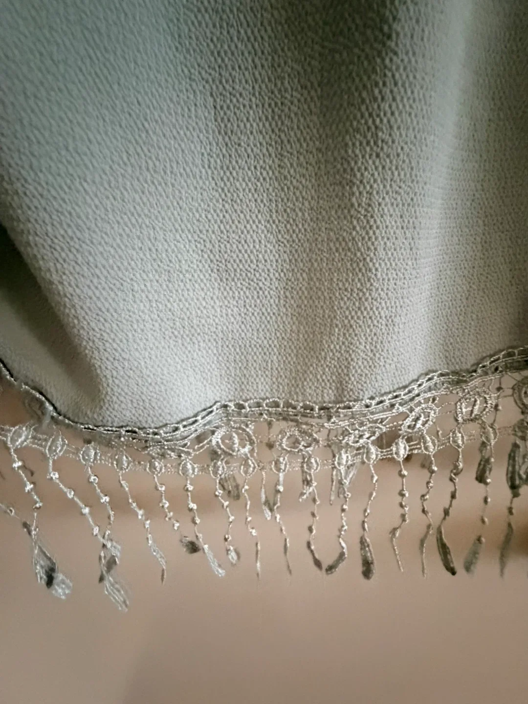 Light Blue Fringed Off-Shoulder Top image indicator(4)