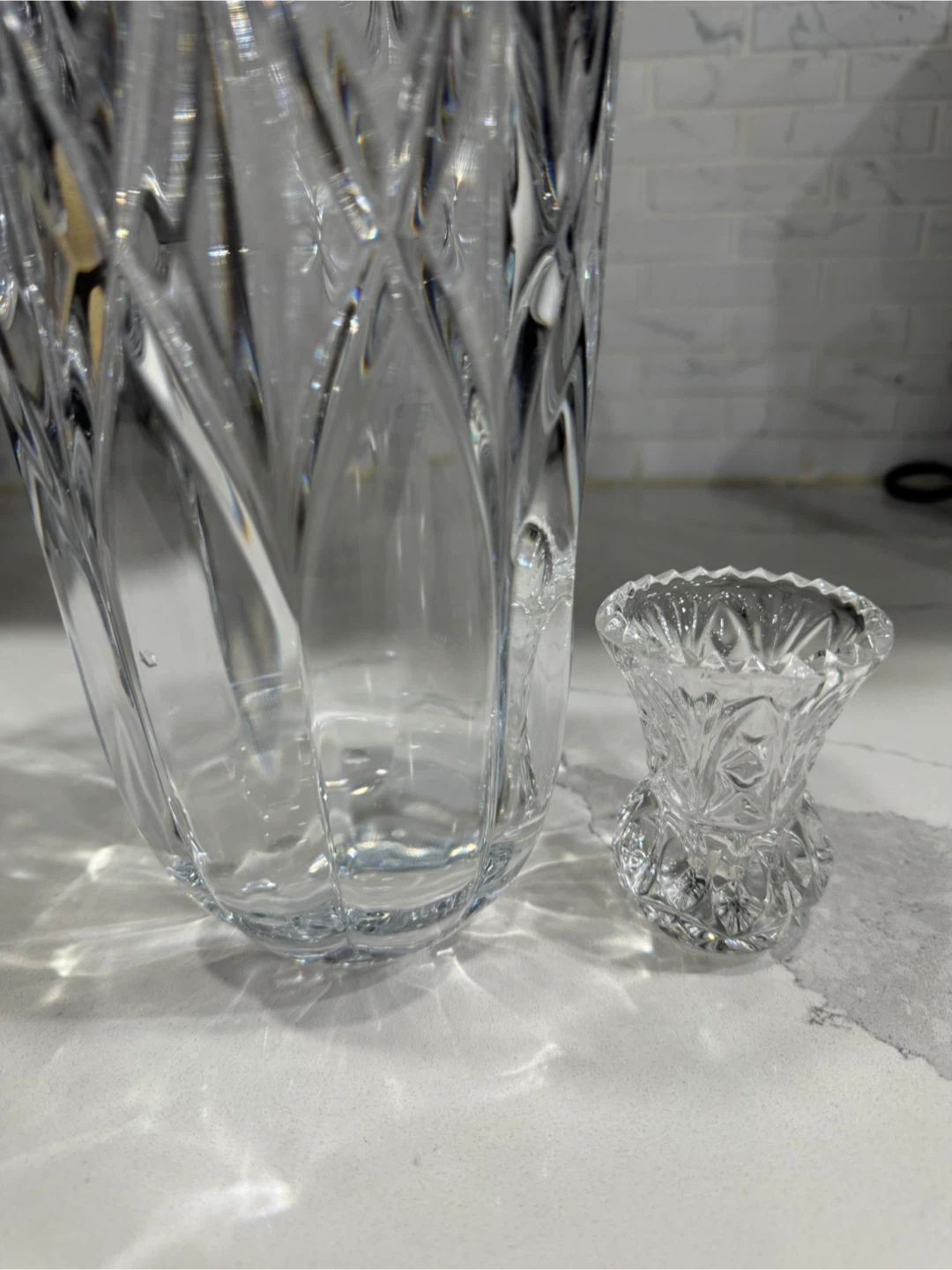 Crystal Vase Set - Large and Small - photo 3