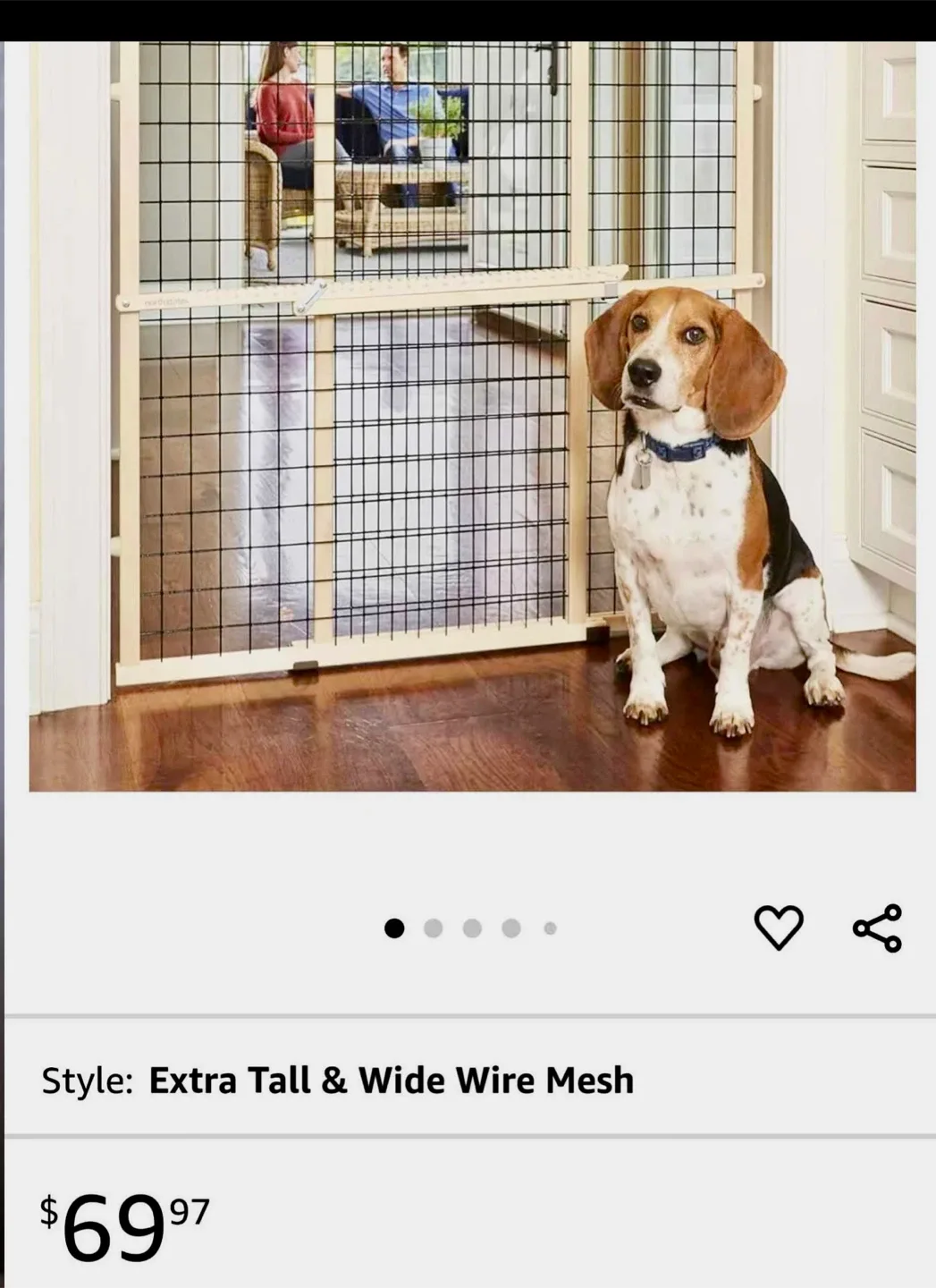 North States Extra Wide Wire Mesh Pet Gate image indicator(2)