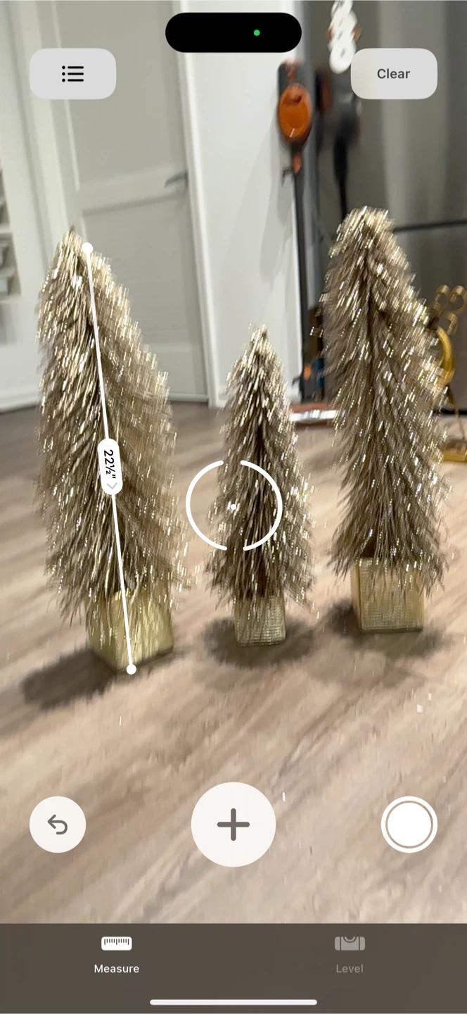 Set of 3 Gold Glitter Christmas Trees - photo 3