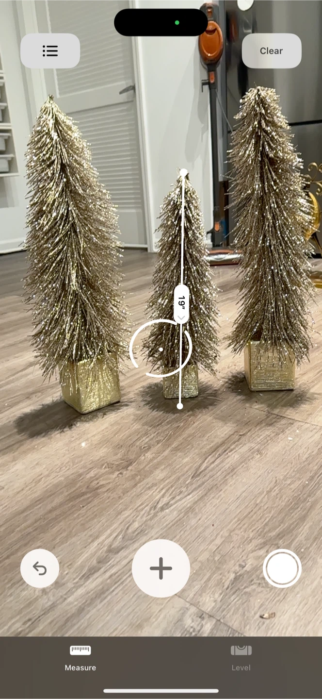 Set of 3 Gold Glitter Christmas Trees - photo 4