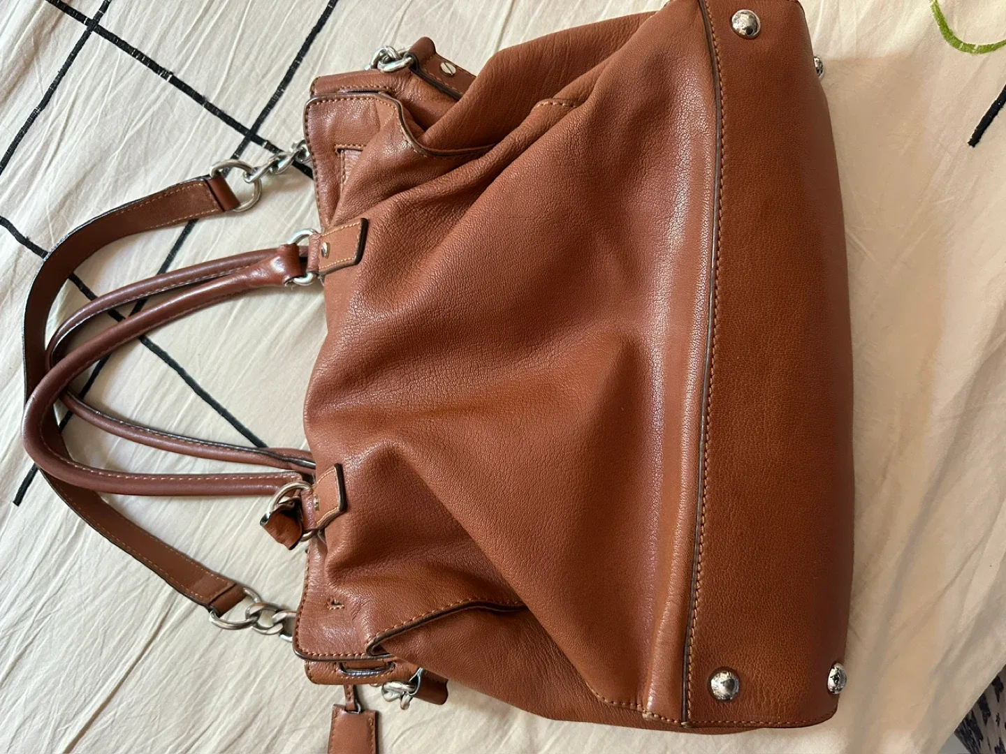Michael Kors Leather Satchel image indicator(3)