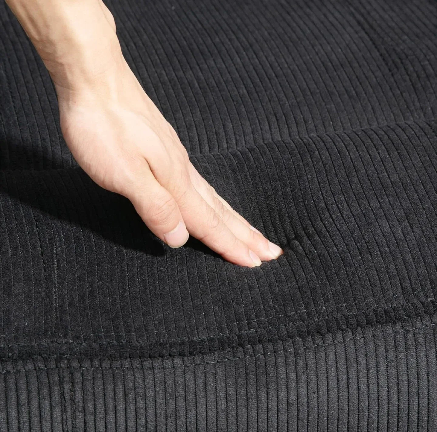 Black Corduroy Vibration Massage Recliner image indicator(6)