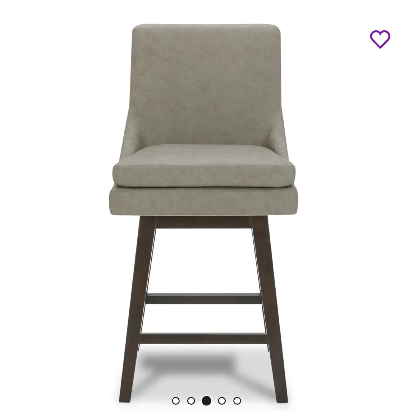 Swivel Bar Stool - Grey - photo 2