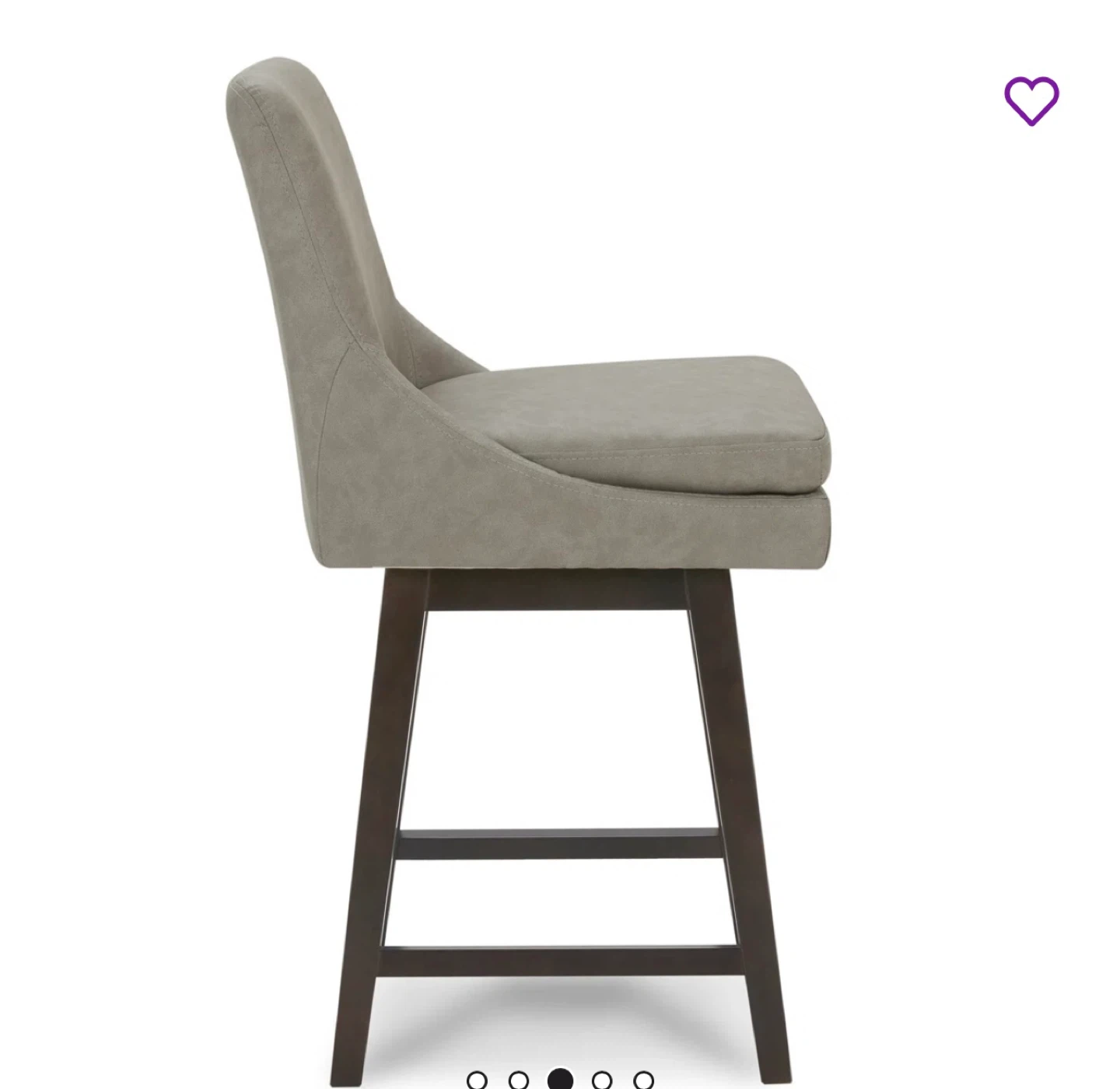 Swivel Bar Stool - Grey - photo 4