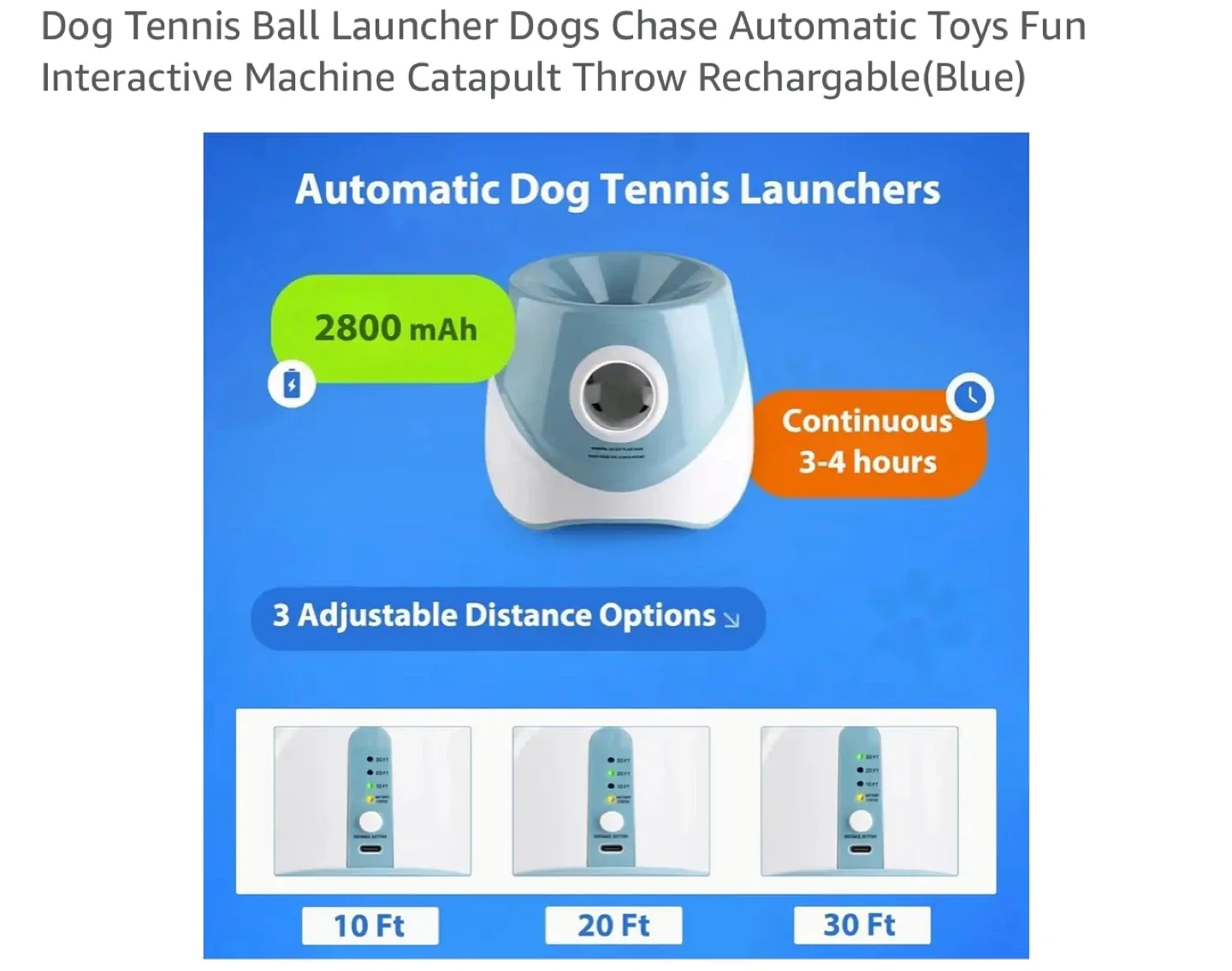 Automatic Dog Tennis Ball Launcher - Blue image indicator(6)