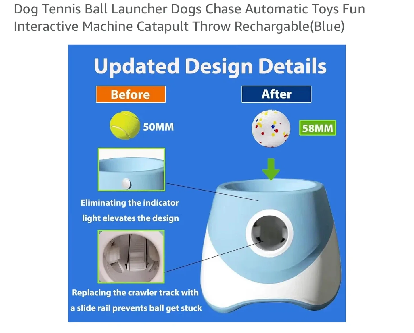 Automatic Dog Tennis Ball Launcher - Blue image indicator(4)