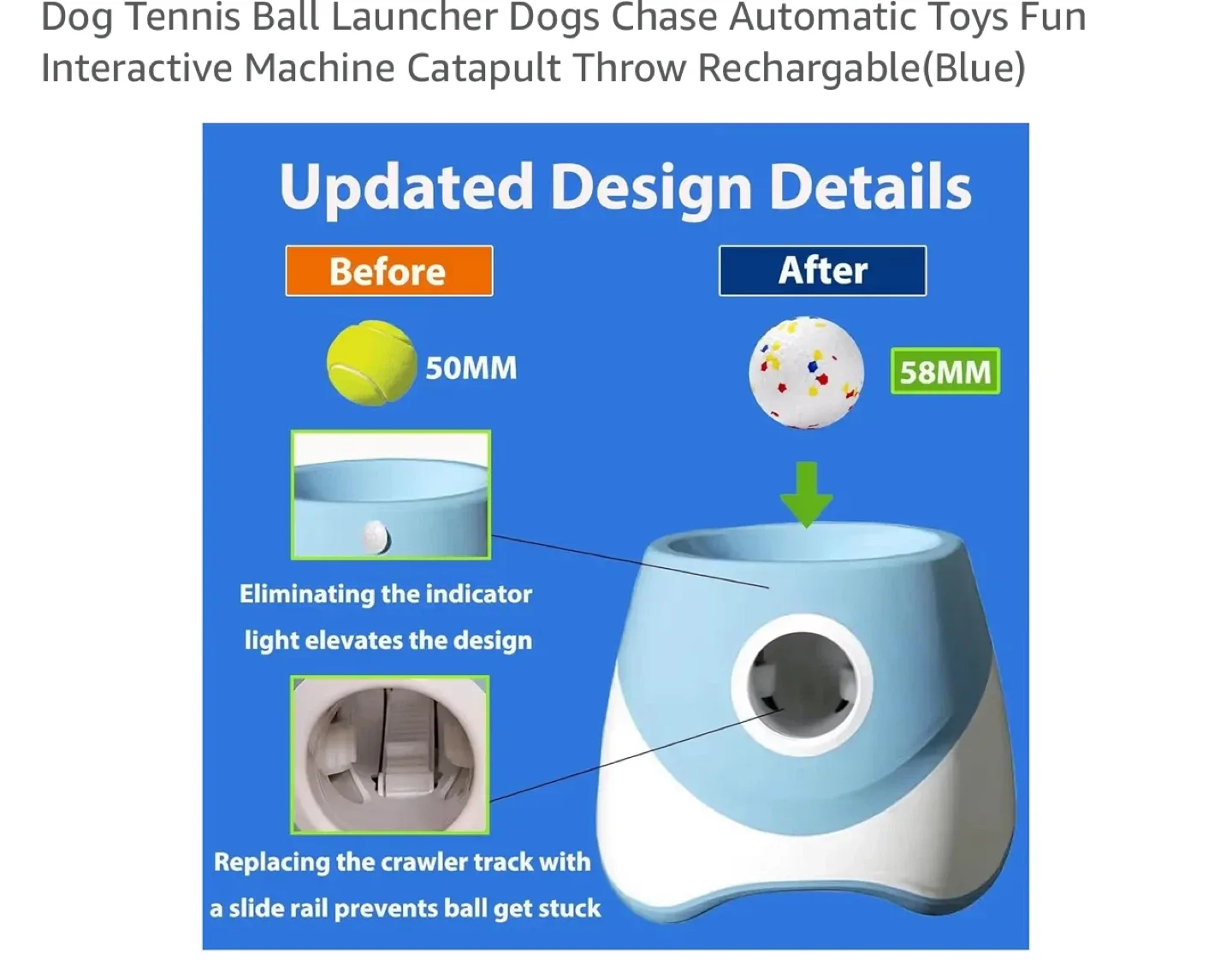 Automatic Dog Tennis Ball Launcher - Blue image indicator(3)