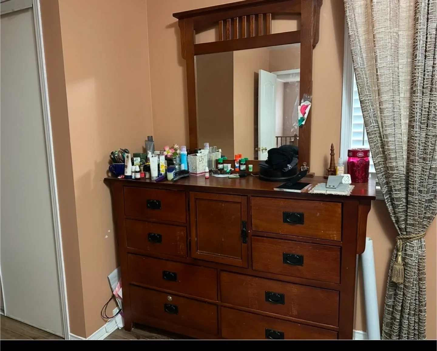 Bedroom Set - Bed Frame & Dresser image indicator(2)