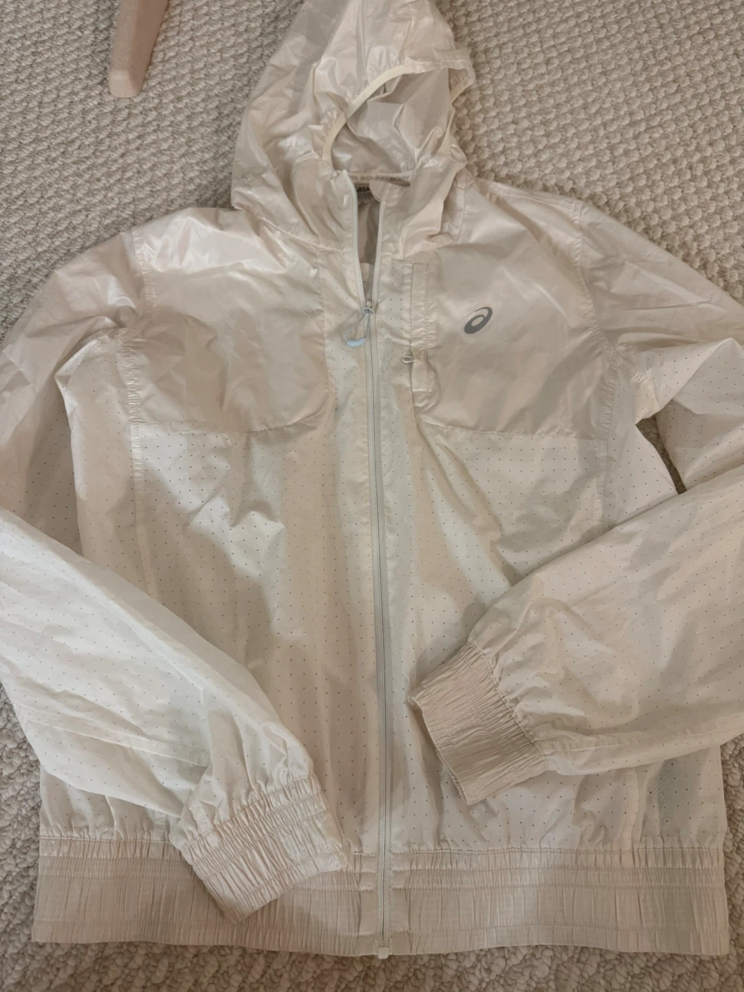 Asics Running Jacket - Cream - photo 3