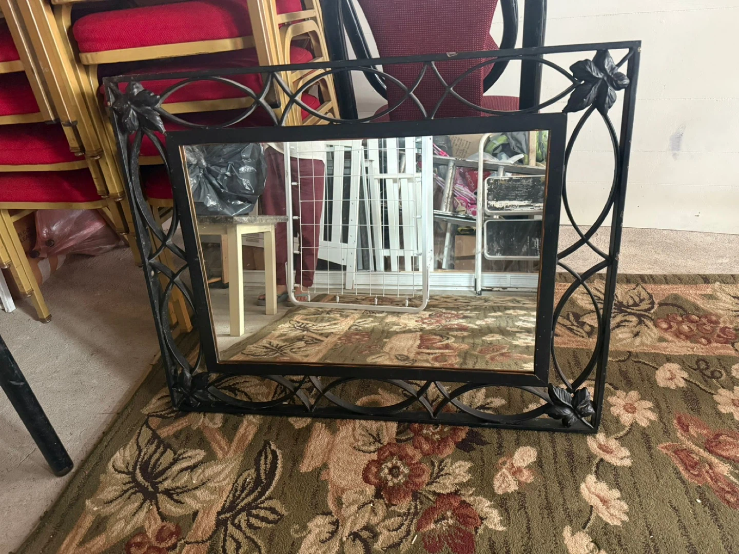 Black Framed Rectangle Mirror