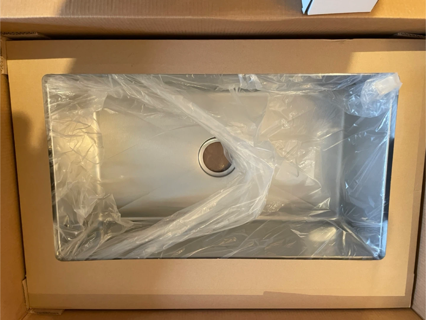 32” stainless steel dual mount sink