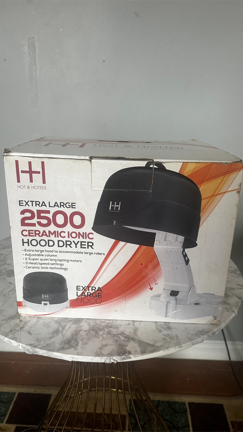 Hot & Hotter Extra Large 2500 Ceramic Ionic Hood Dryer