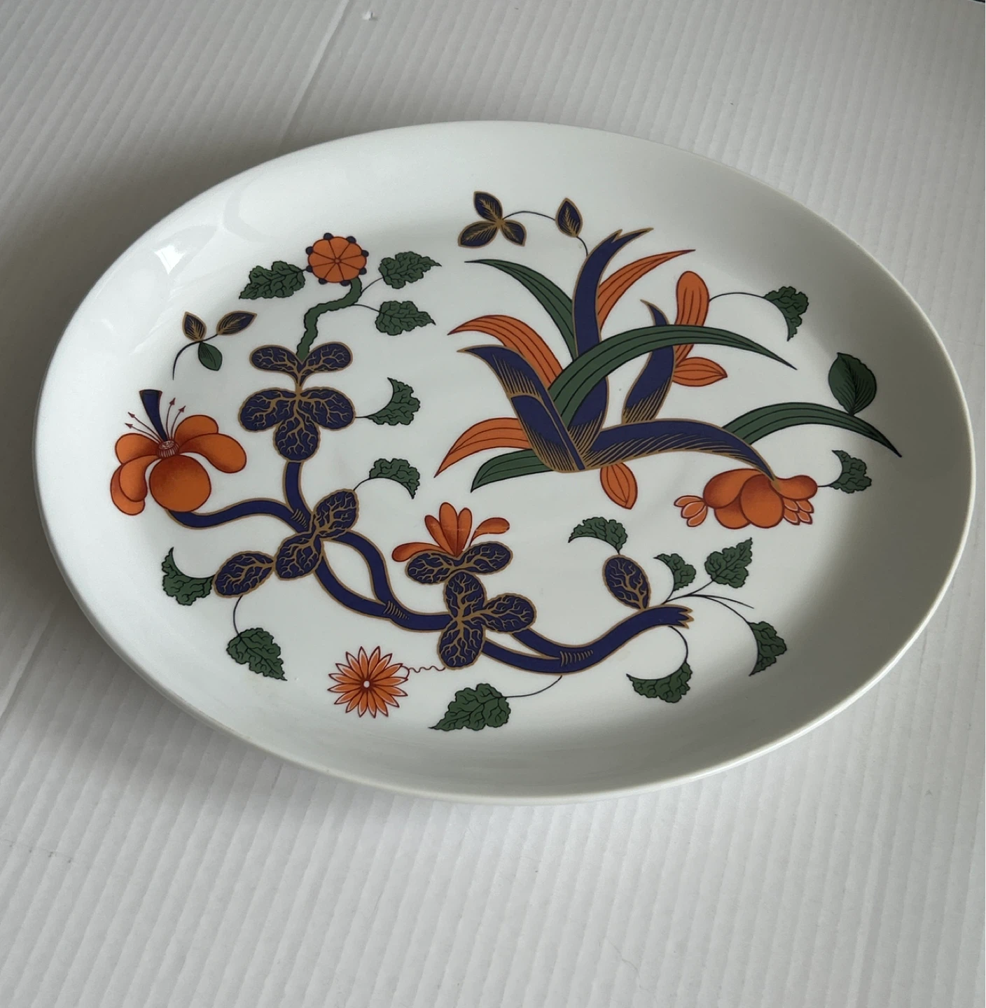 Vintage Royal Worcester Grainger Imari Fine Porcelain Platter