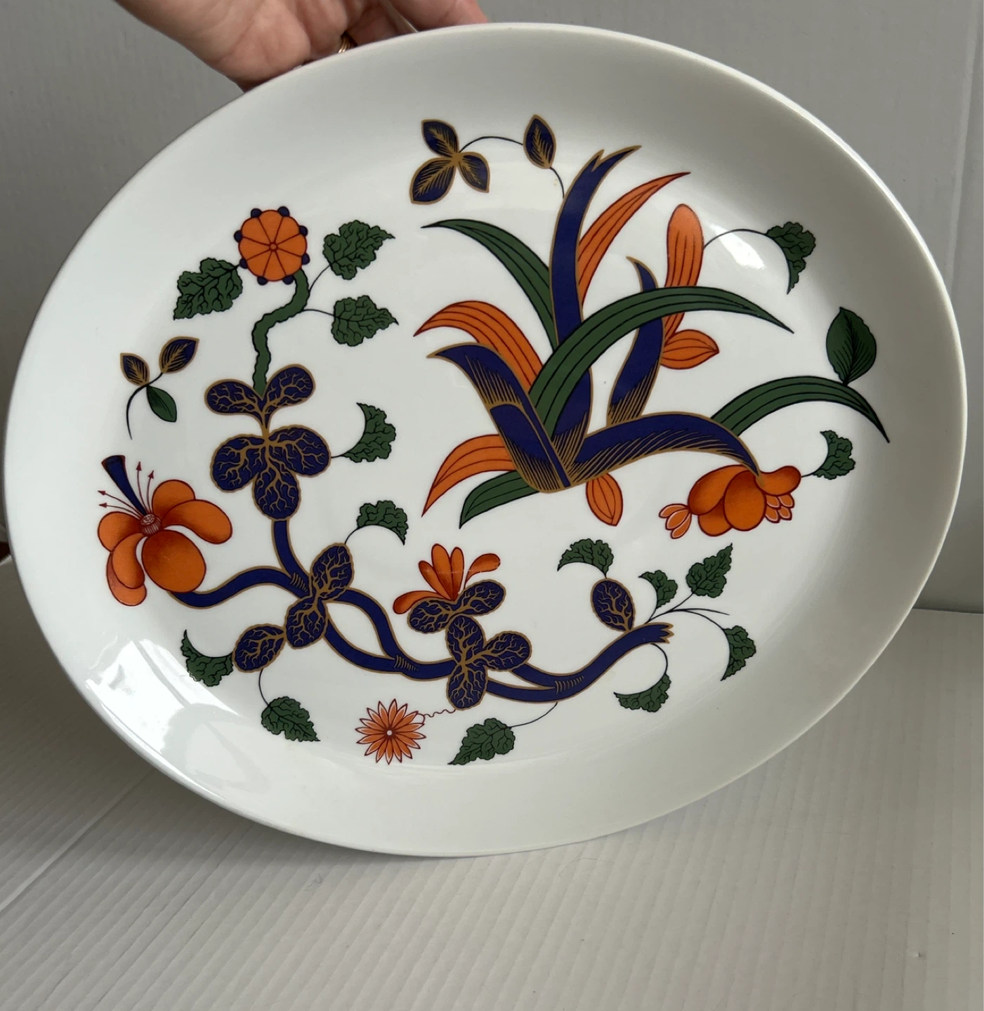 Vintage Royal Worcester Grainger Imari Fine Porcelain Platter - photo 4