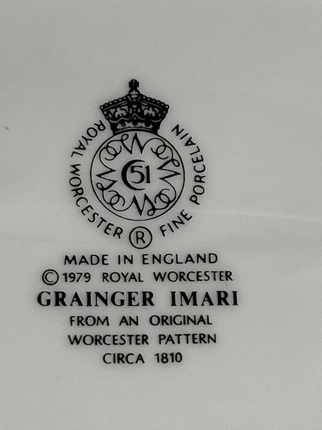 Vintage Royal Worcester Grainger Imari Fine Porcelain Platter - photo 5