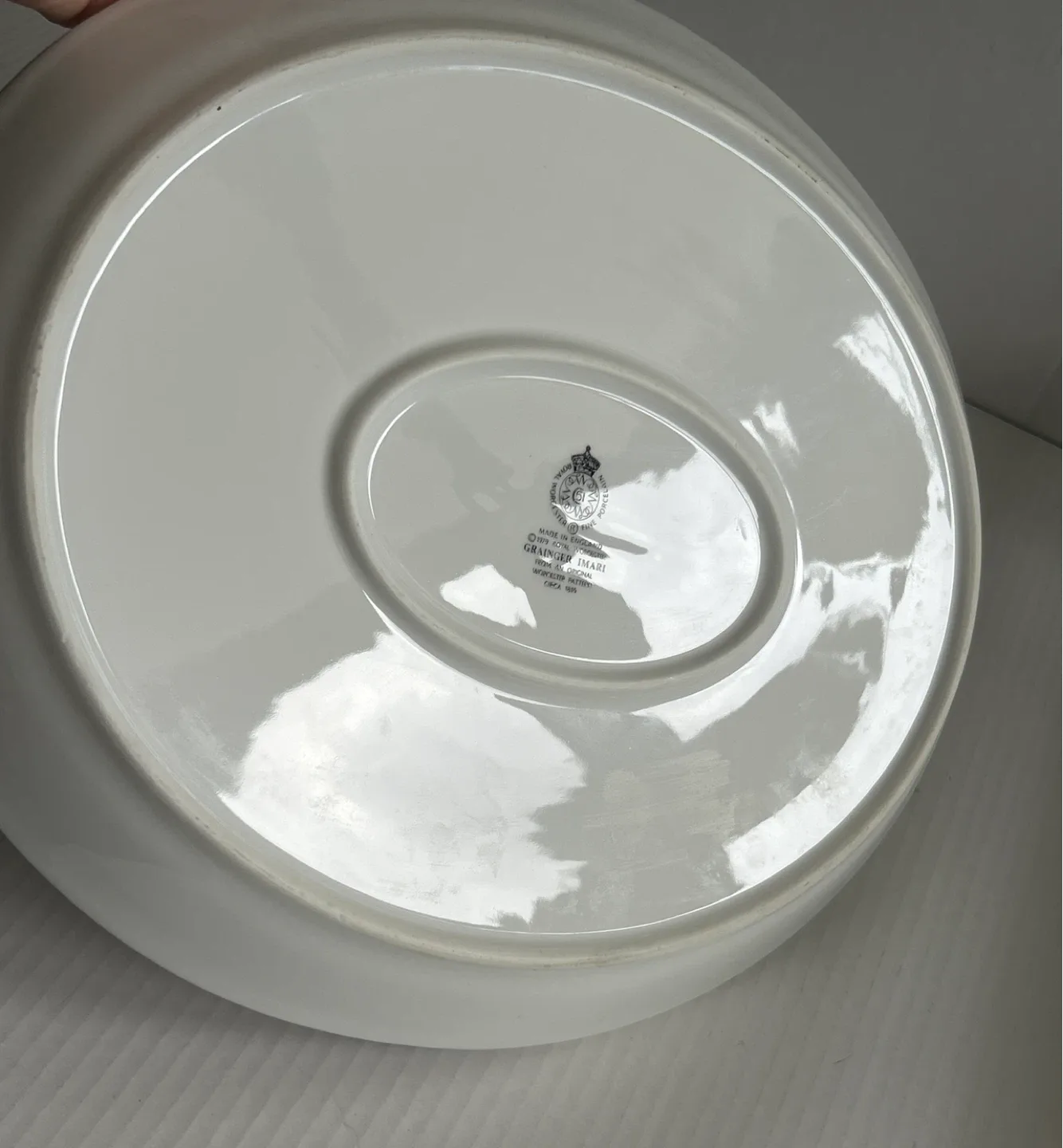 Vintage Royal Worcester Grainger Imari Fine Porcelain Platter image indicator(8)