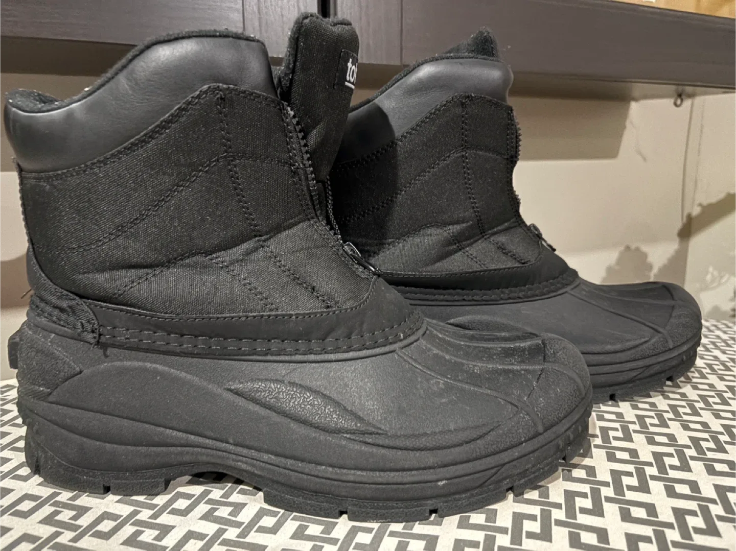 Totes Black Winter Boots for Men Size 10 image indicator(2)