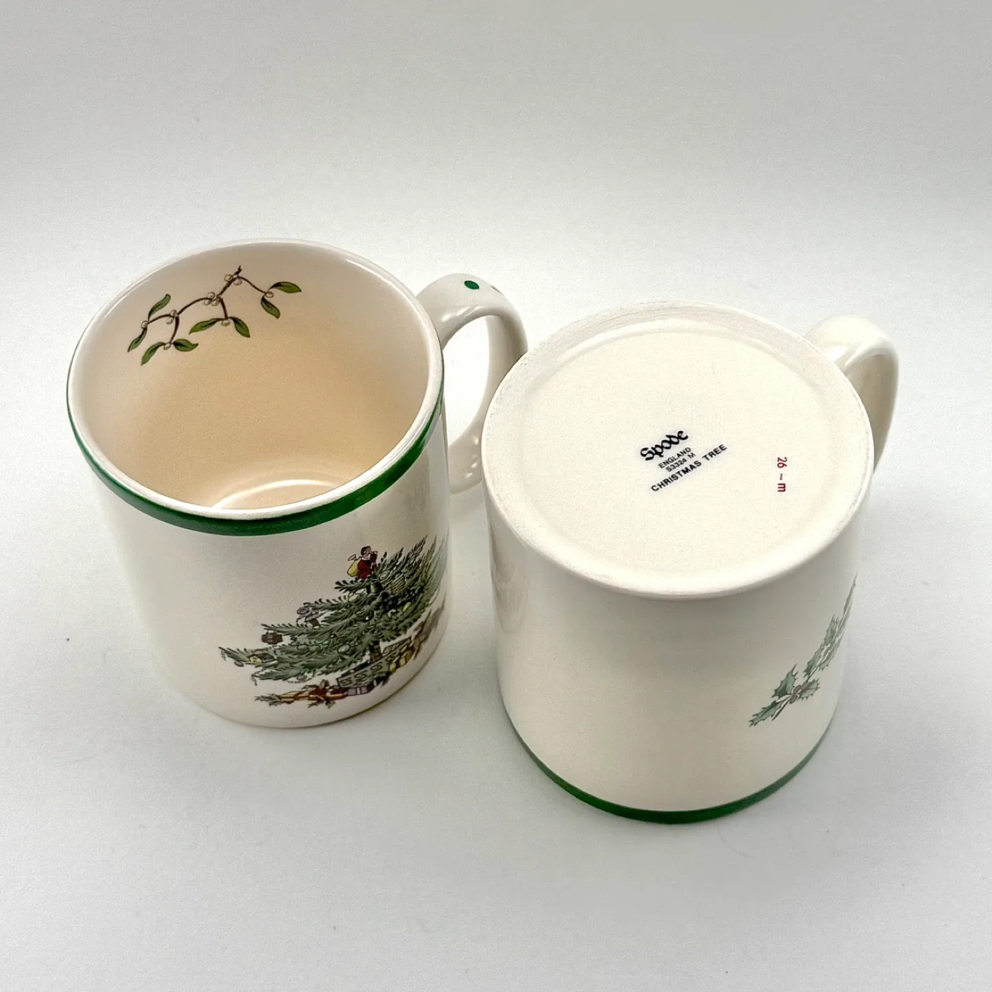 Spode Christmas Tree mugs (sold as pair only) image indicator(3)