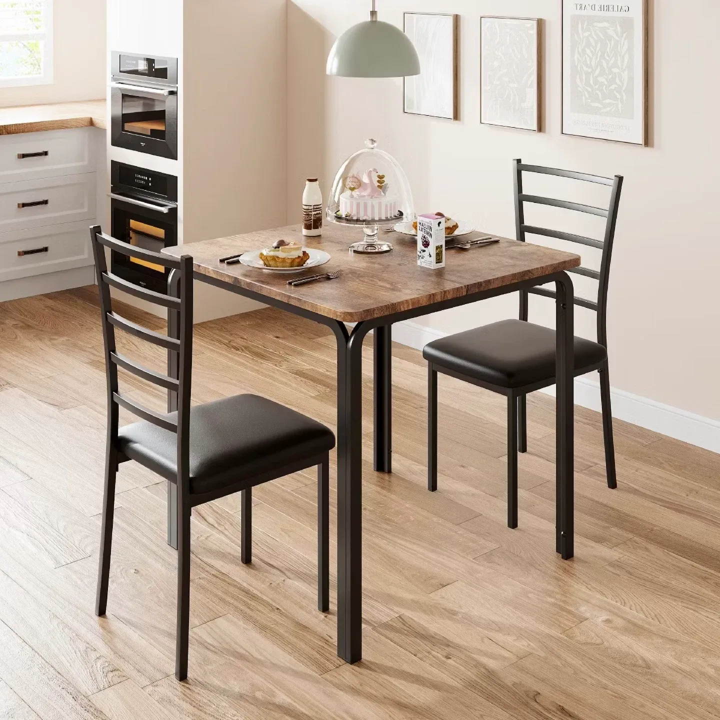 Dining Table Set with 2 Chairs