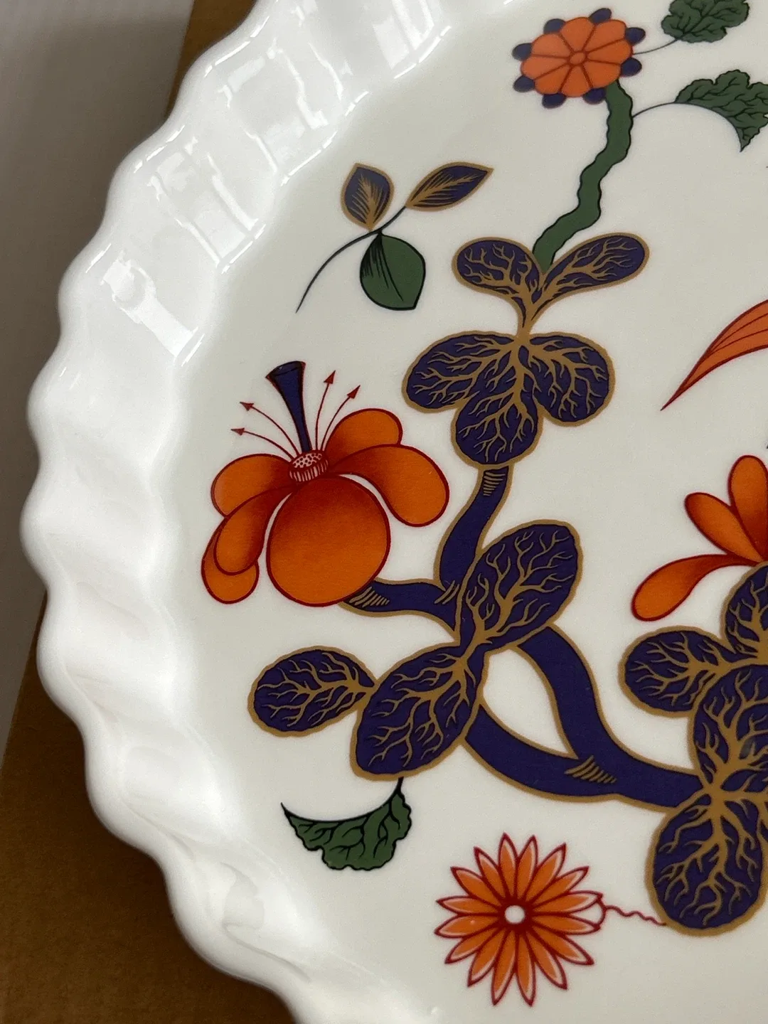 Vintage Royal Worcester Grainger Imari Flan/Quiche Dish image indicator(4)