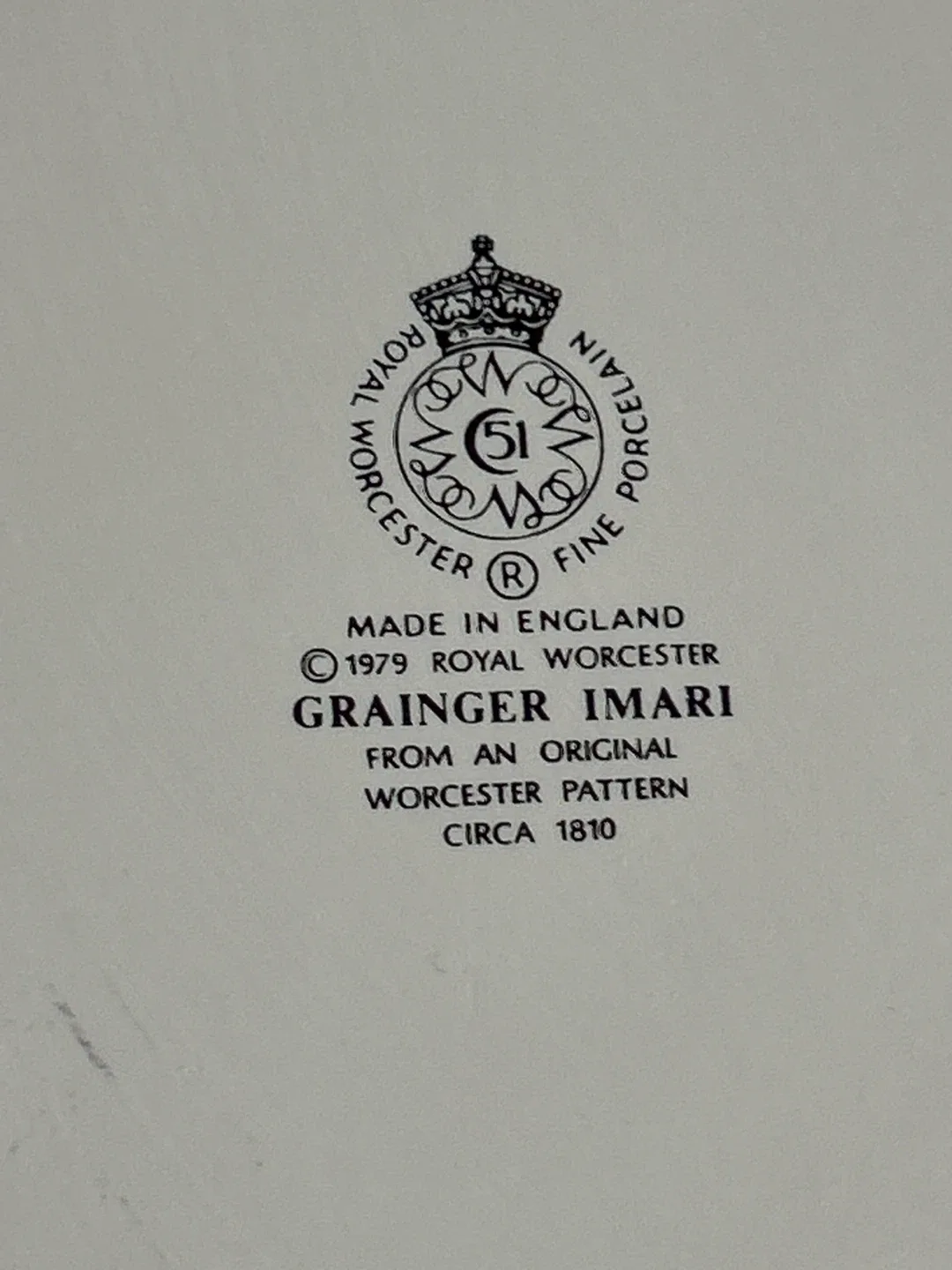 Vintage Royal Worcester Grainger Imari Flan/Quiche Dish image indicator(6)