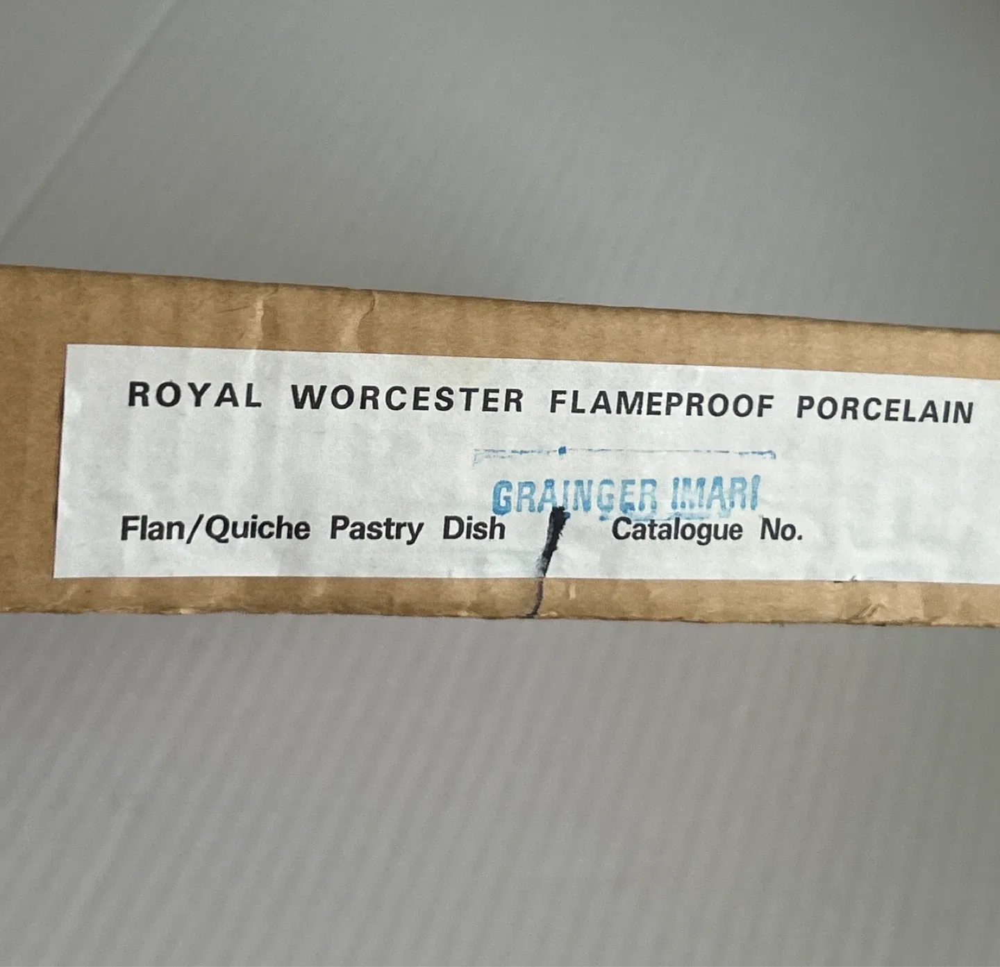 Vintage Royal Worcester Grainger Imari Flan/Quiche Dish image indicator(7)