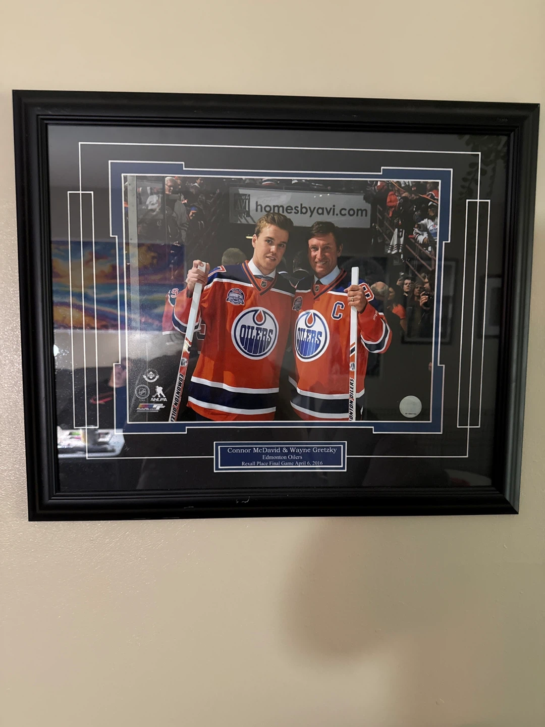 Connor McDavid & Wayne Gretzky Edmonton Oilers Framed Photo