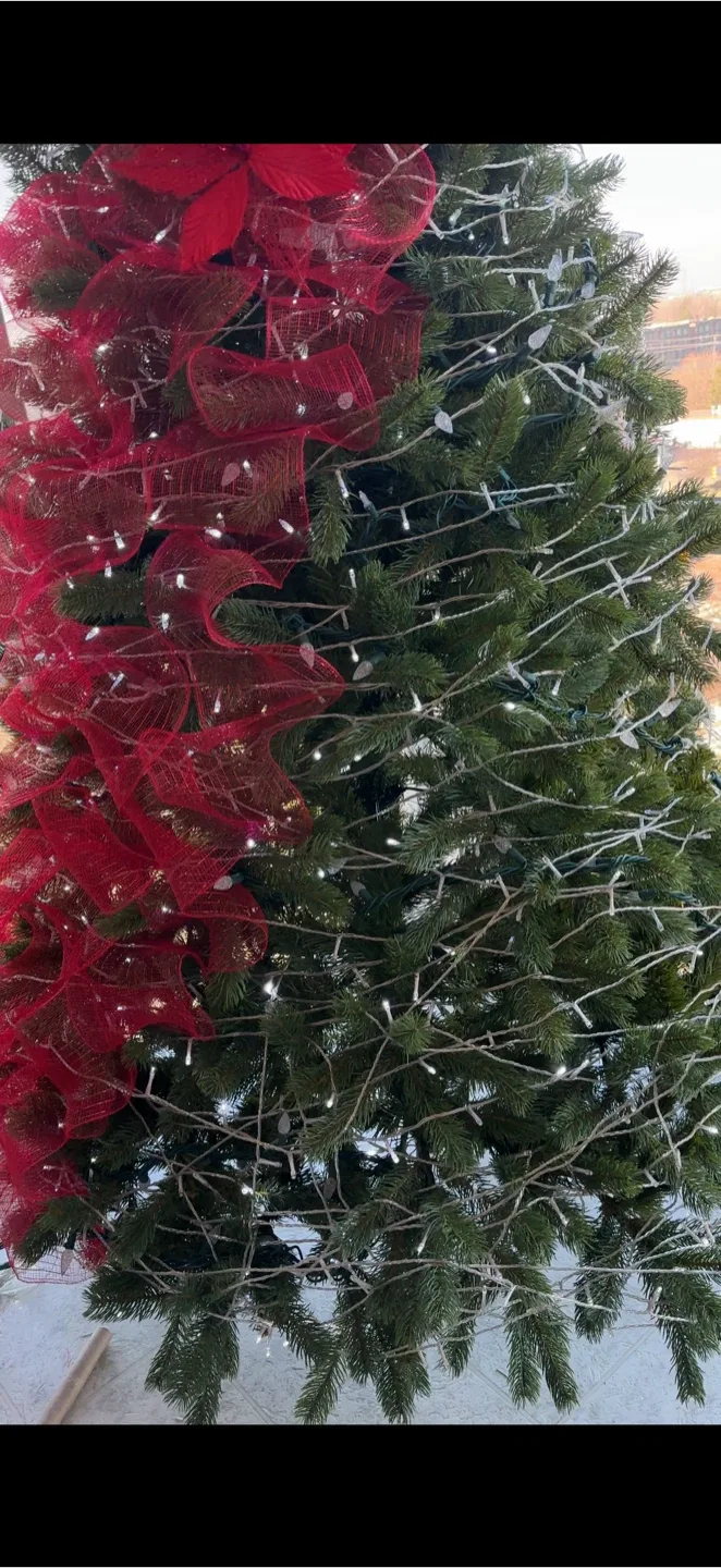 Realistic FEEL-REAL 7.5 ft Artificial Christmas Tree image indicator(4)