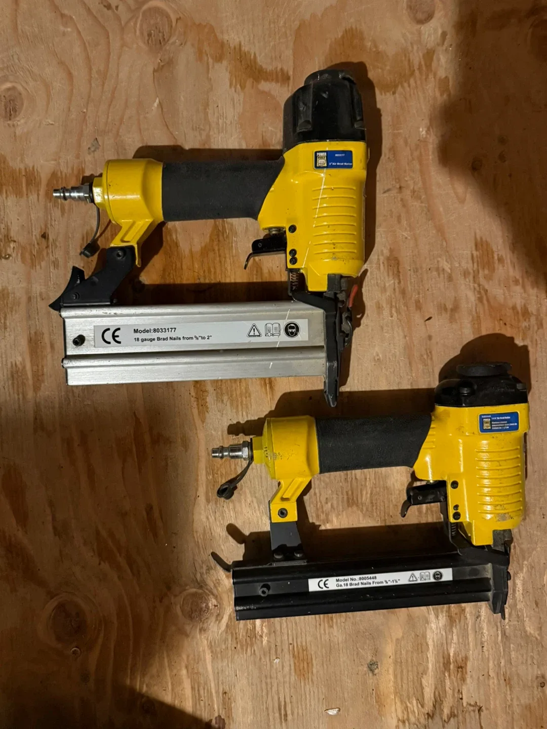 Powerfist Brad Nailers - Model 8033177 & 8005448