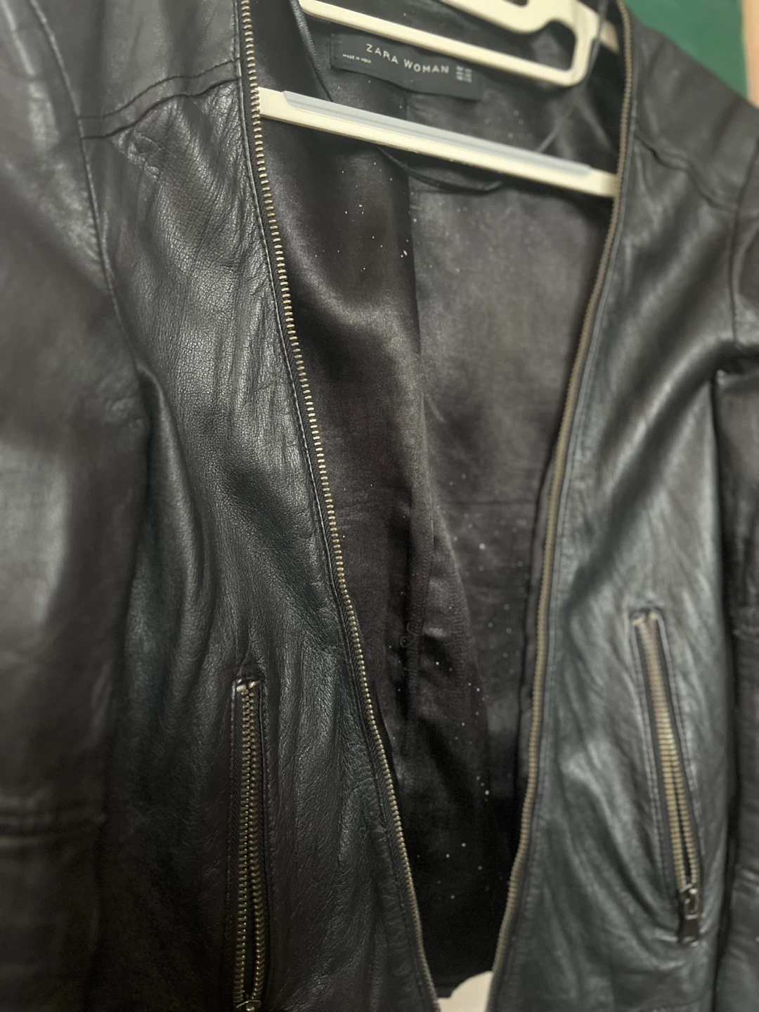 Zara Woman Black Leather Jacket - photo 2