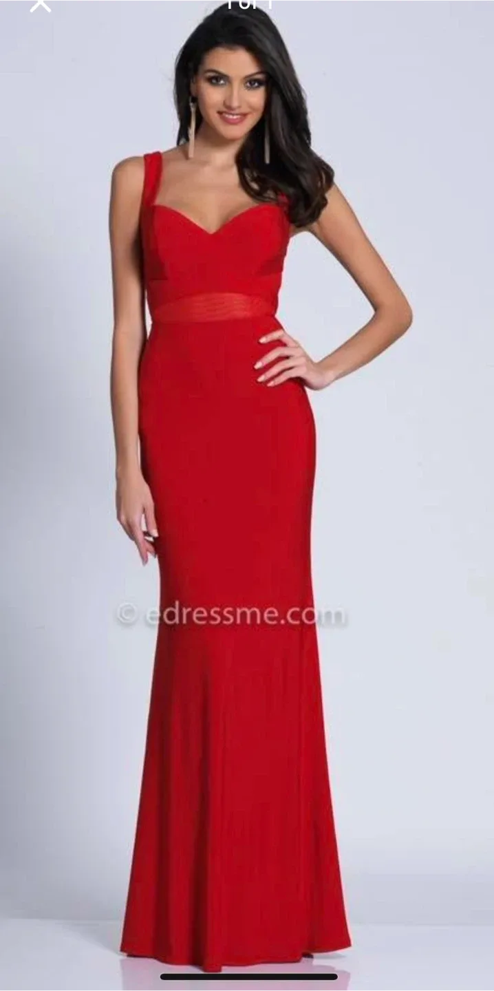 Ladies Red Cocktail Dress