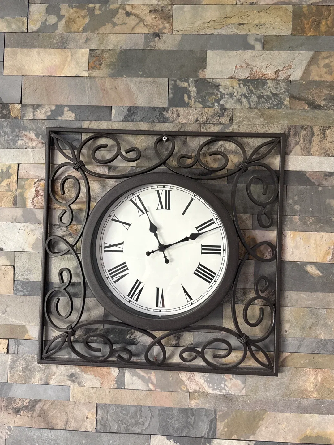 Decorative Wall Clock, Metal Frame thumbnail