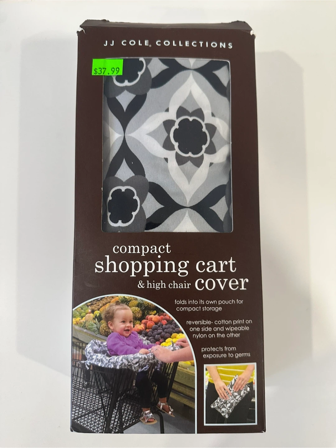 JJ Cole Compact Shopping Cart & High Chair Cover