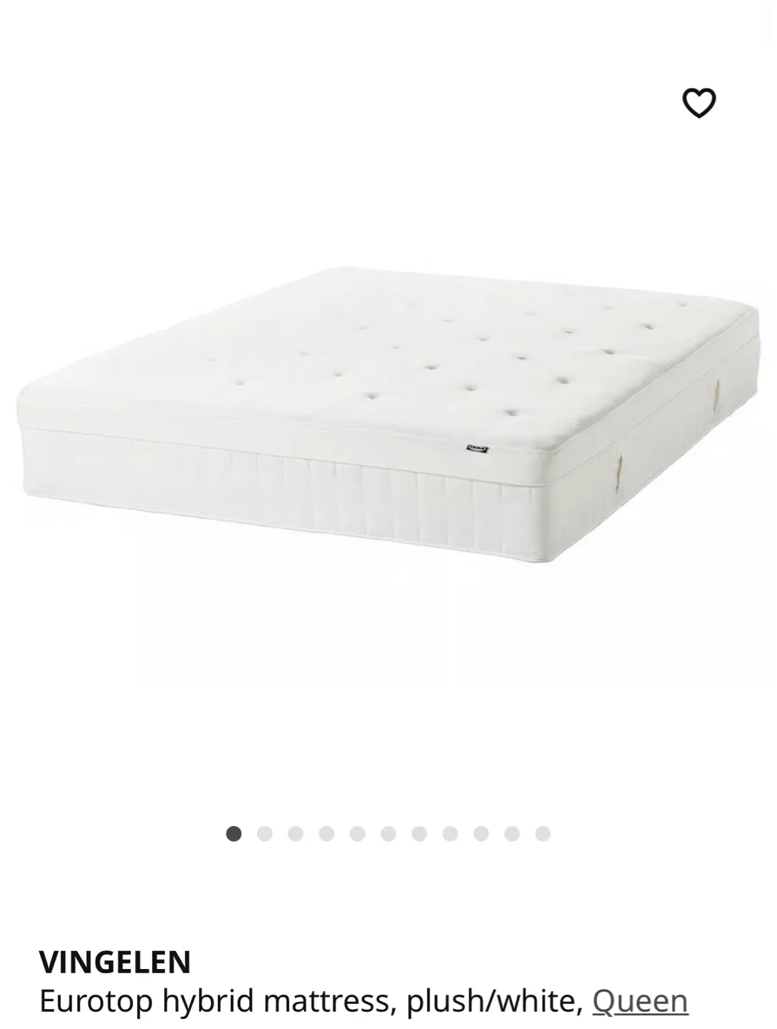 IKEA VINGELEN Eurotop Hybrid Queen Mattress thumbnail
