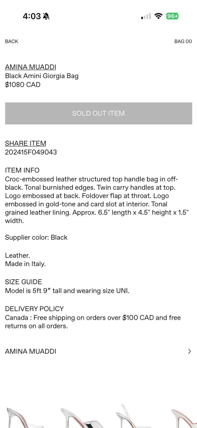 Amina Muaddi Mini Bag image indicator(9)