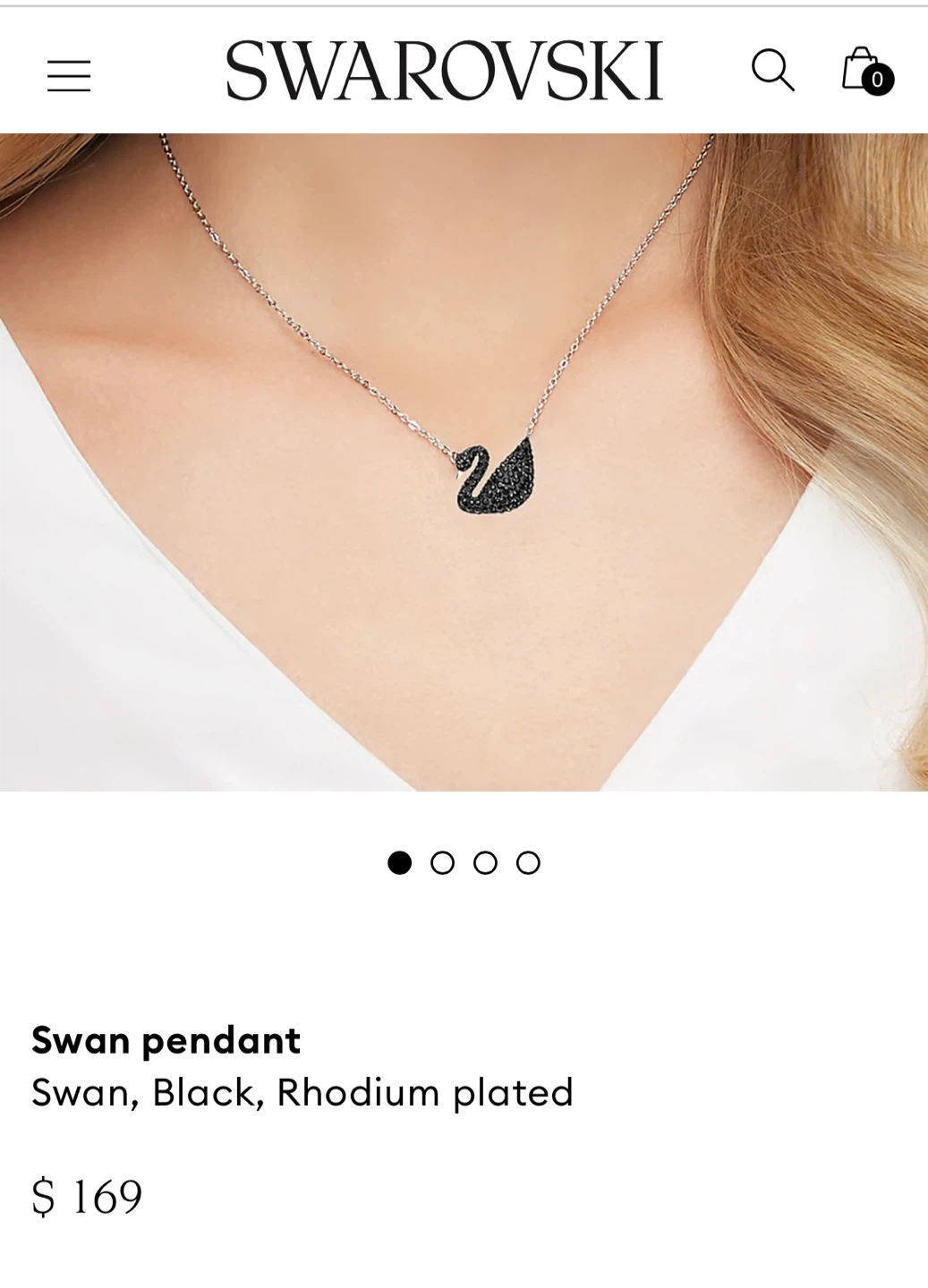 Swarovski Swan Necklace - photo 4